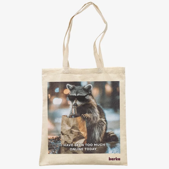 Barka natúr mosómedvés vászontáska